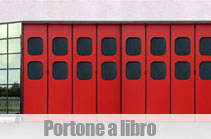 portone sezionale a libro